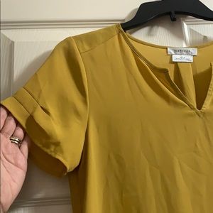 Van Heusen mustard blouse